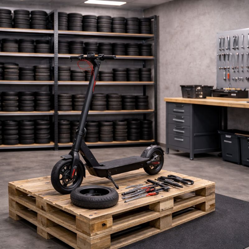 Dækskift el-løbehjul montering af nye dæk host elshoppen – Elshoppen.dk