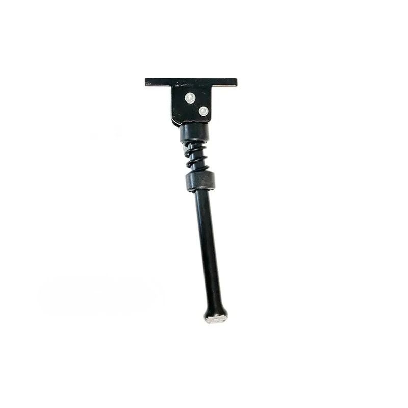 Universelt støtteben 190mm – Elshoppen.dk Black handheld tool with a T-shaped metal head and a coiled spring around the shaft.
