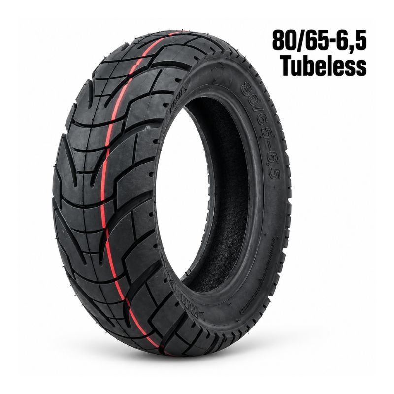 Tubeless dæk 80/65-6,5 til el-løbehjul